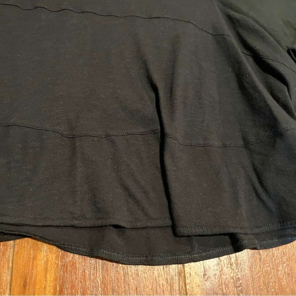 Akemi + Kin Anthropologie Black Layered Blouse Sheer Long Sleeve Small NWT - Picture 4 of 8